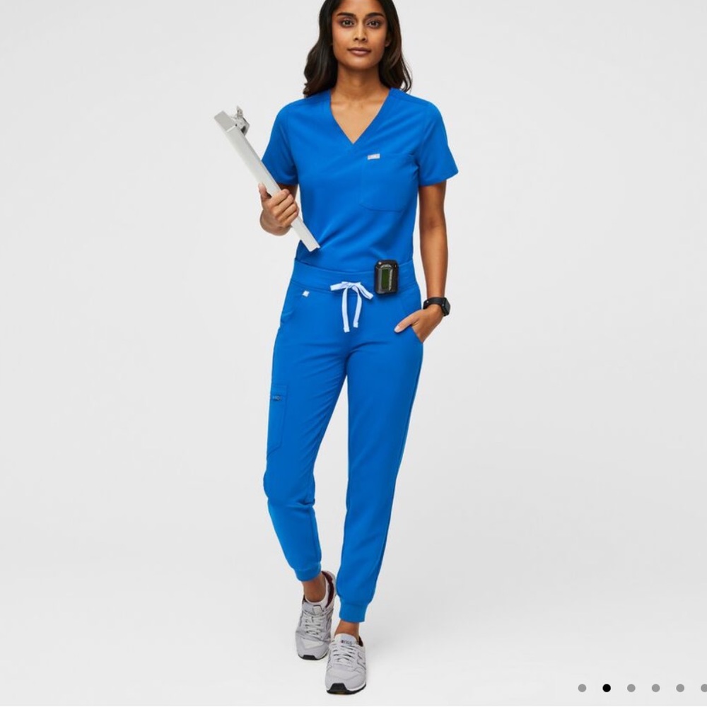 Zamora Jogger Scrub Pants - ROYAL BLUE PETITE